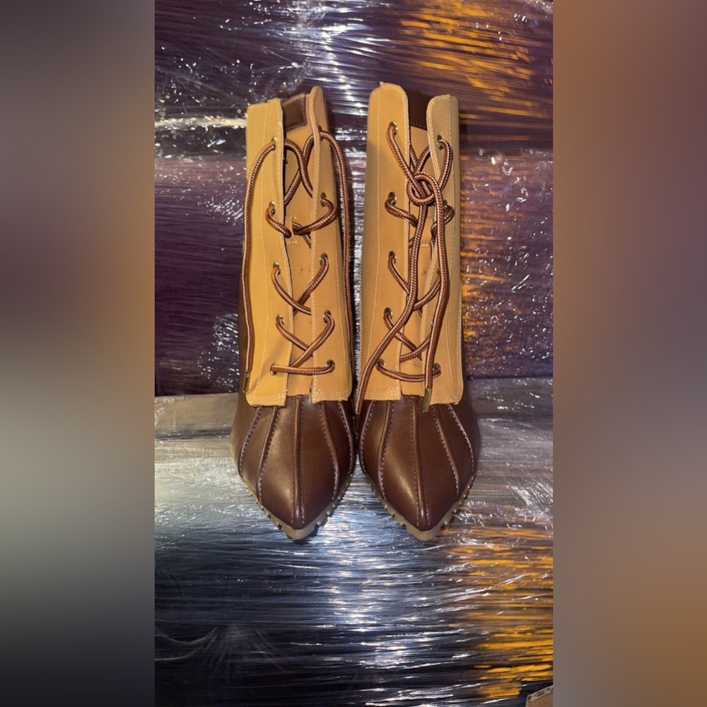 Cute leather boots